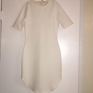 agaci white bodycon dress